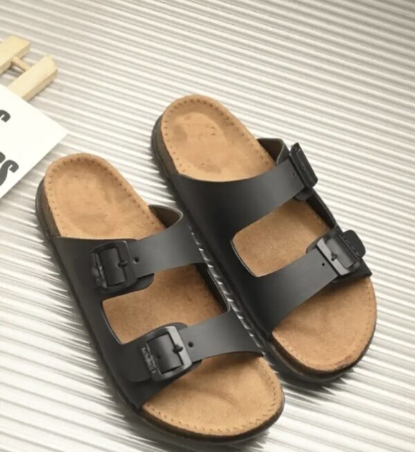 Men Black, Tan Sandals